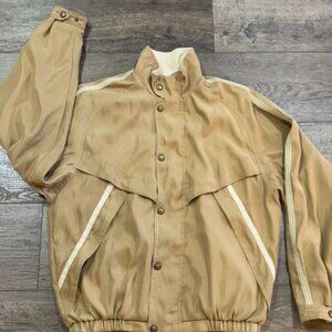 Vintage Descente International Collection Tan Full Zip Jacket
